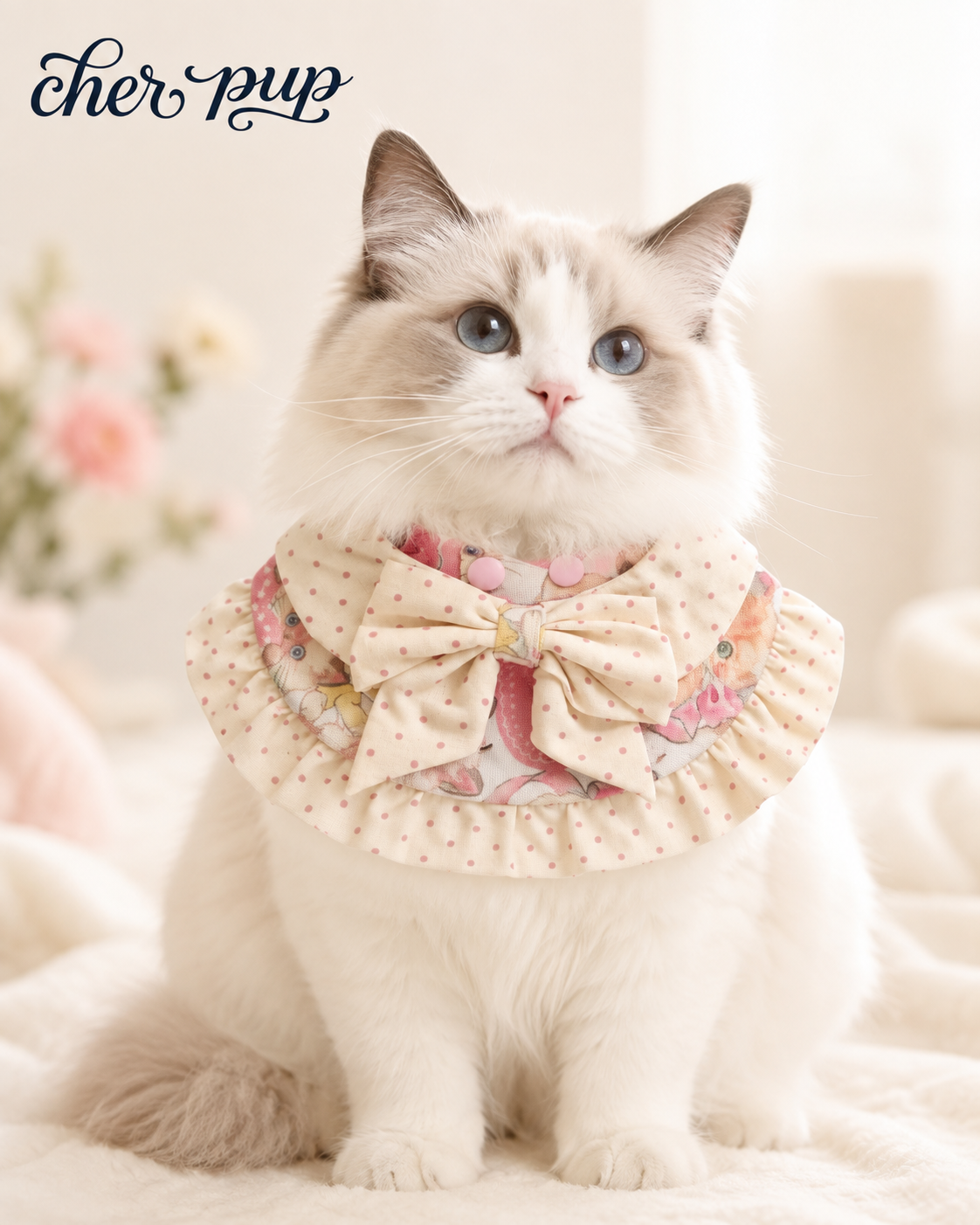 The Kitty Amour Collar on Corgi dog