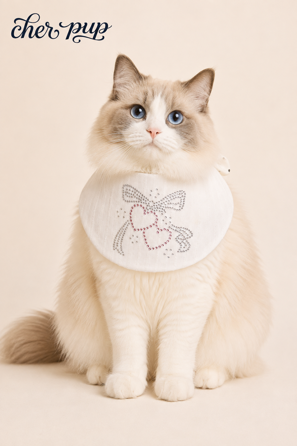Amour Bow Collar fabric detail