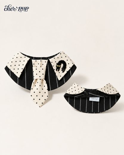 Midnight Whiskers Collar - flat lay detail