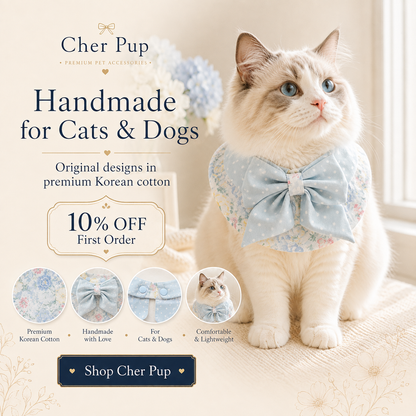 Bluebell Garden Bow Collar