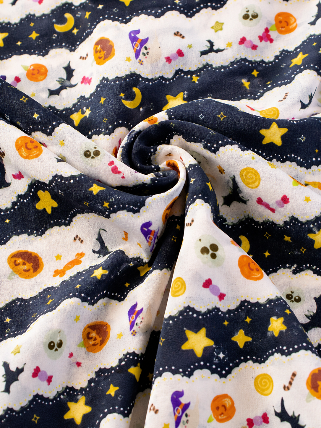 Spooky Sweetheart Collar fabric - Halloween pumpkin print